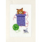 Greeting card kit Playful cats set of 3