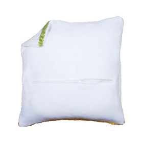 Dos de coussin avec fermeture - blanc