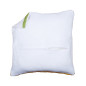 Dos de coussin avec fermeture - blanc