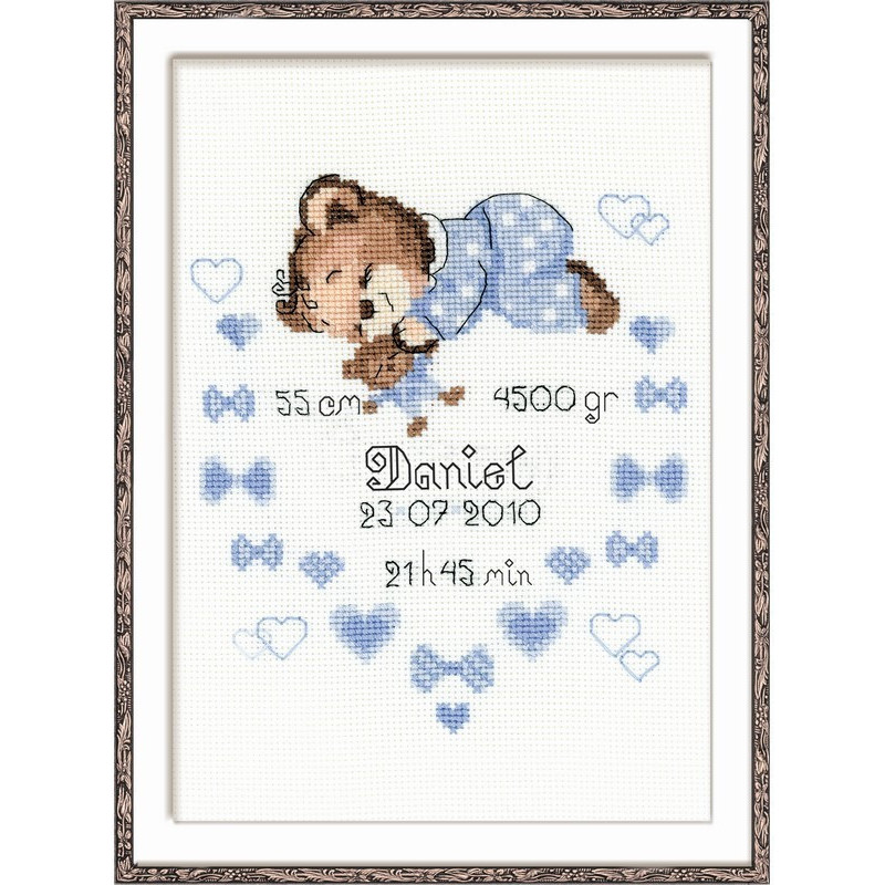 Kit de broderie Naissance Garçons