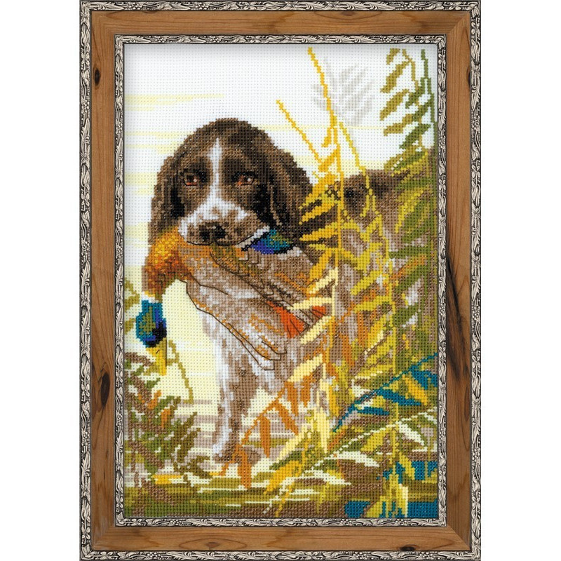 Embroidery kit Hunting Spaniel Embroidery kit Hunting Spaniel