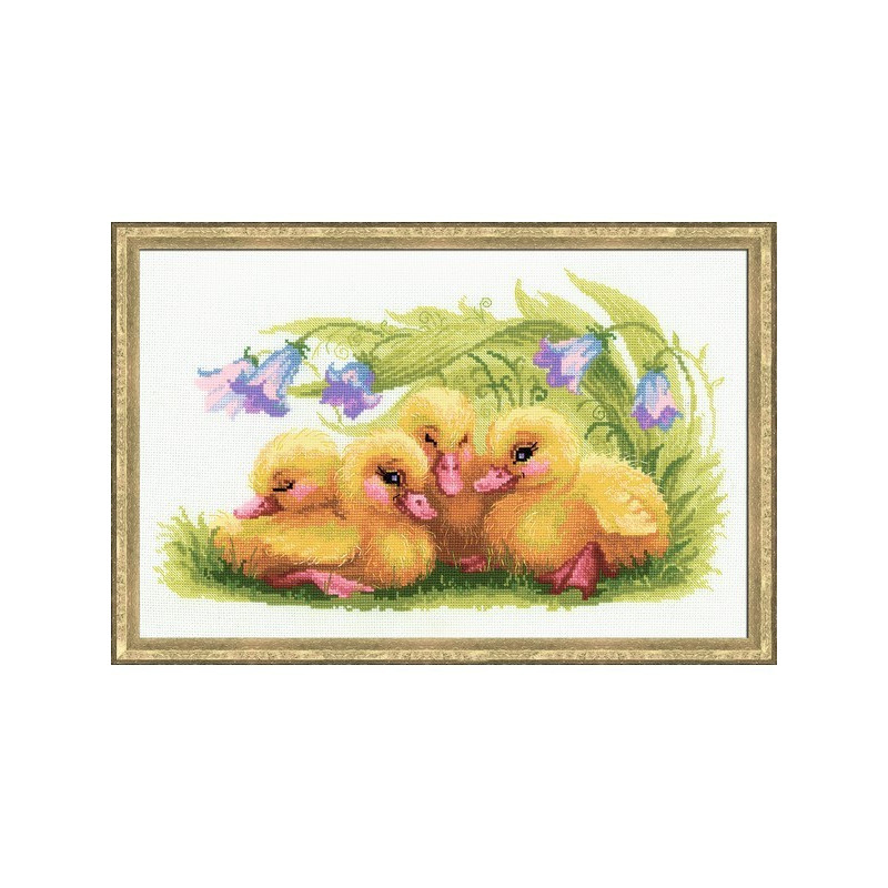 Embroidery kit Funny Ducklings