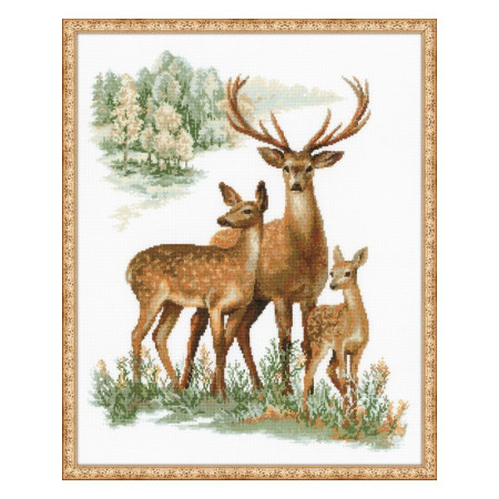 Riolis Kit de broderie Cerfs