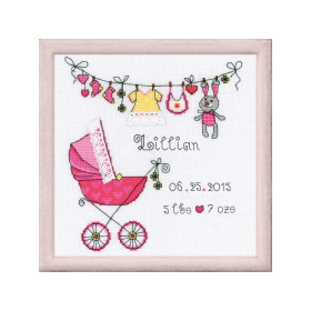 Riolis Kit de broderie C'est une fille!