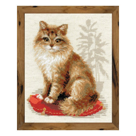 Riolis Kit de broderie Chat de compagnie