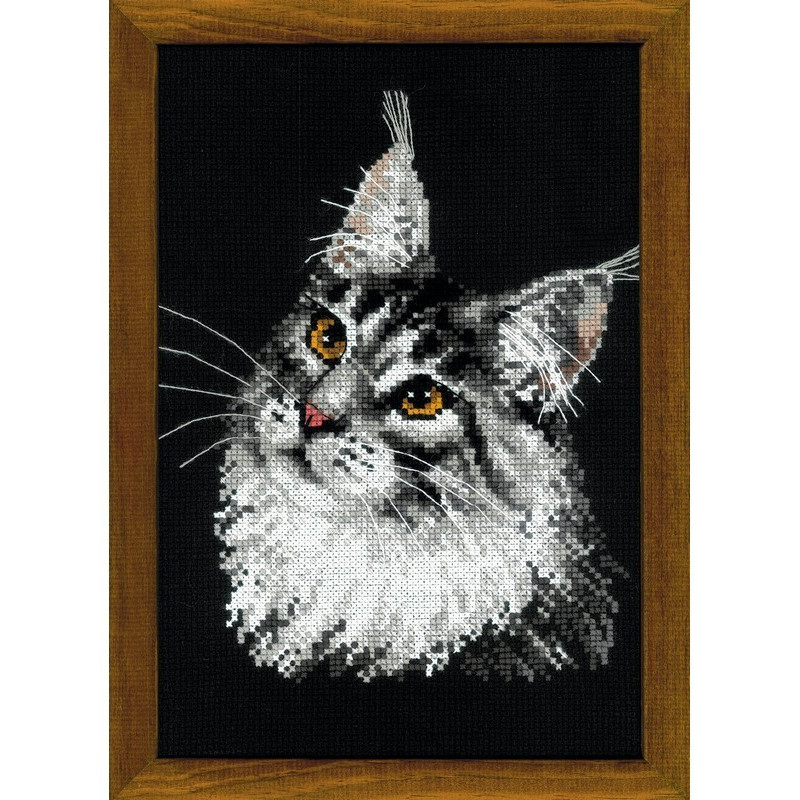 Embroidery kit Maine Coon Embroidery kit Maine Coon