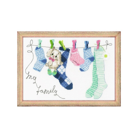 Riolis Kit de broderie Ma famille
