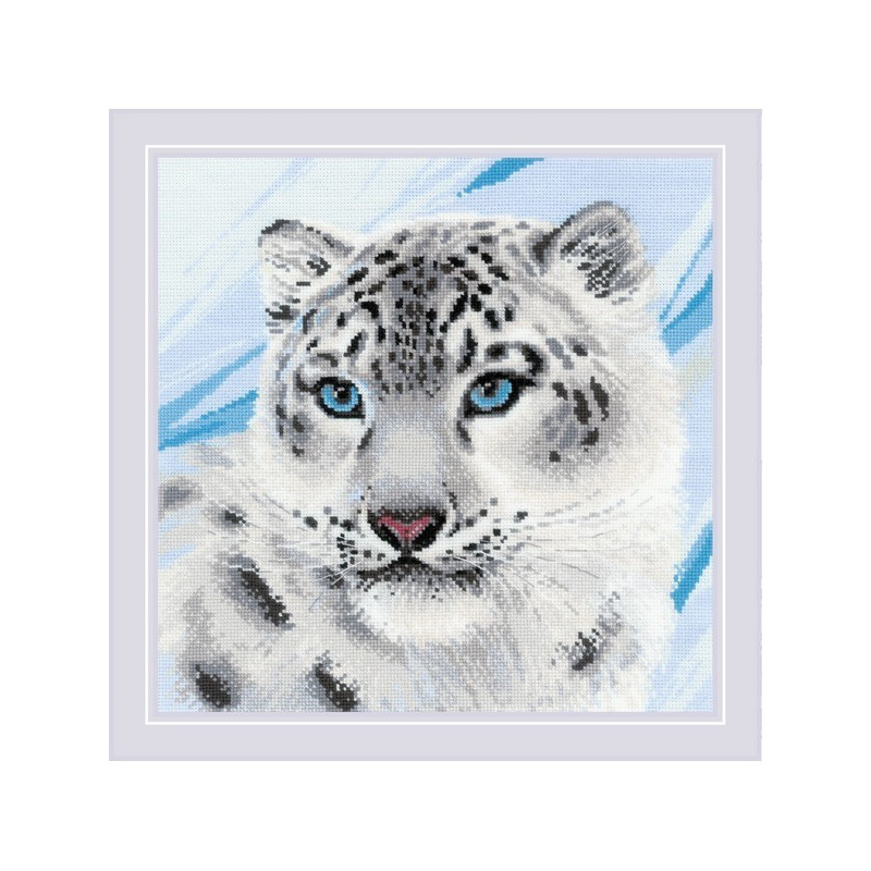 Embroidery kit Snow Leopard Embroidery kit Snow Leopard
