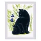 Kit de broderie Chat noir Kit de broderie Chat noir