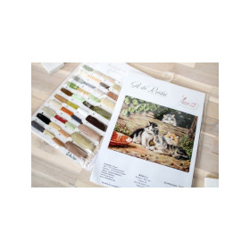 Kit de broderie Les chats