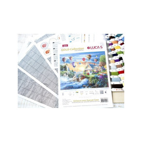 Kit de broderie Ballons au-dessus de Sunset Cove