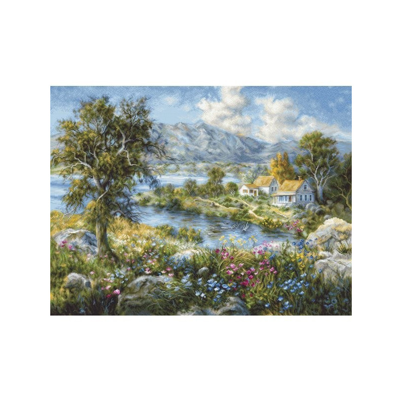 Embroidery kit Enchanted Cottage