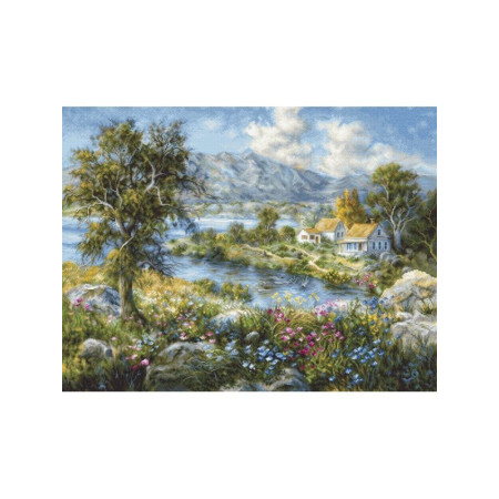 Luca-S Kit de broderie Chalet enchanté