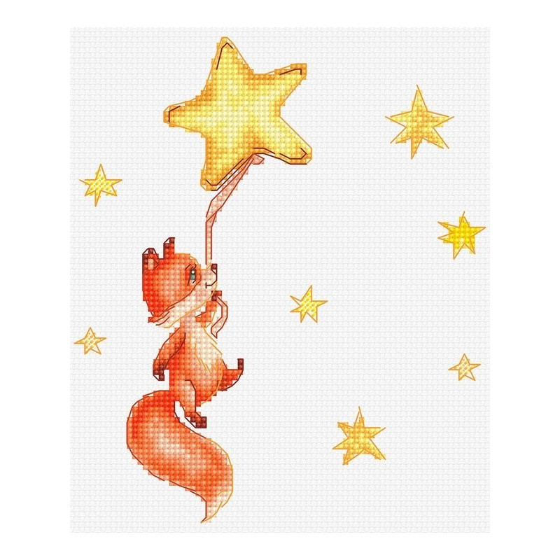 Embroidery kit Fox 2