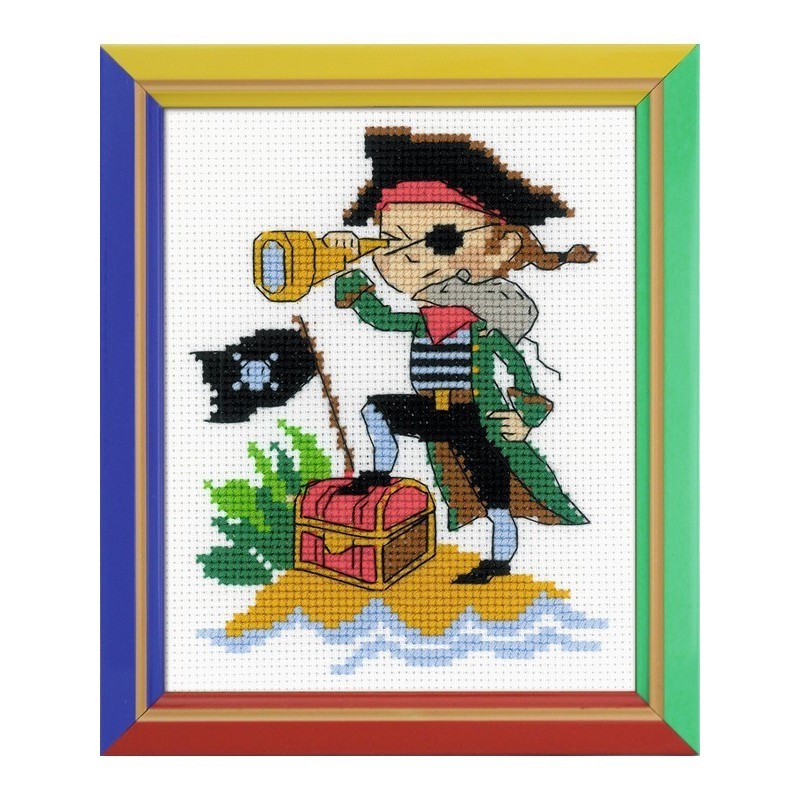 Kit de broderie Pirate courageux