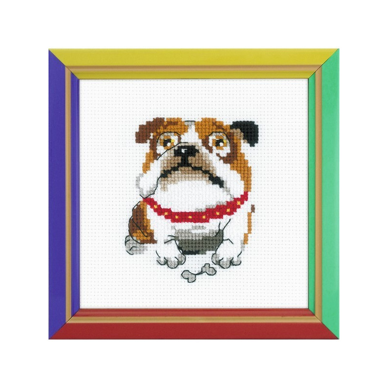 Kit de broderie Bulldog anglais