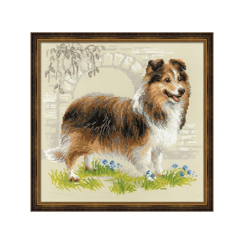 Embroidery kit Sheltie