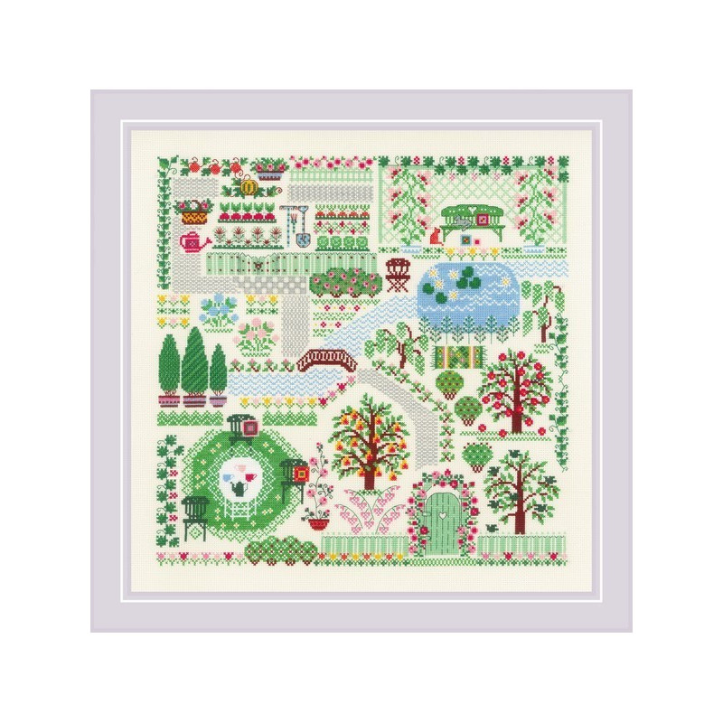Kit de broderie Mon jardin