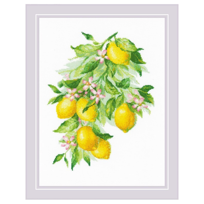 Embroidery kit Bright Lemons Embroidery kit Bright Lemons