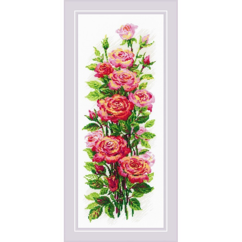 Kit de broderie Roses en fleurs