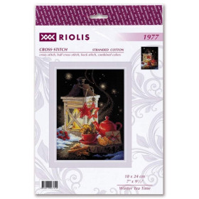 Riolis Embroidery kit Winter Tea Time