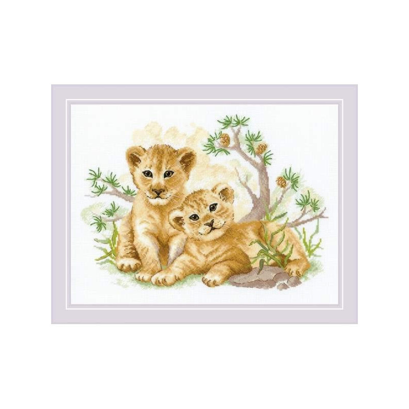 Kit de broderie Enfants de la savane