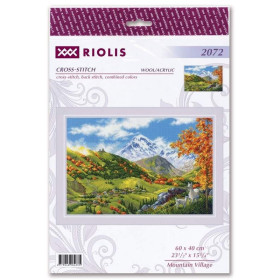 Riolis Embroidery kit Mountain Village