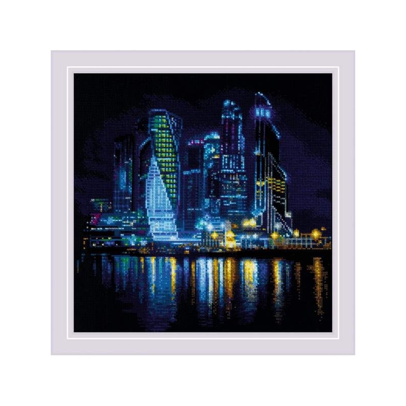 Kit de broderie Ville de nuit