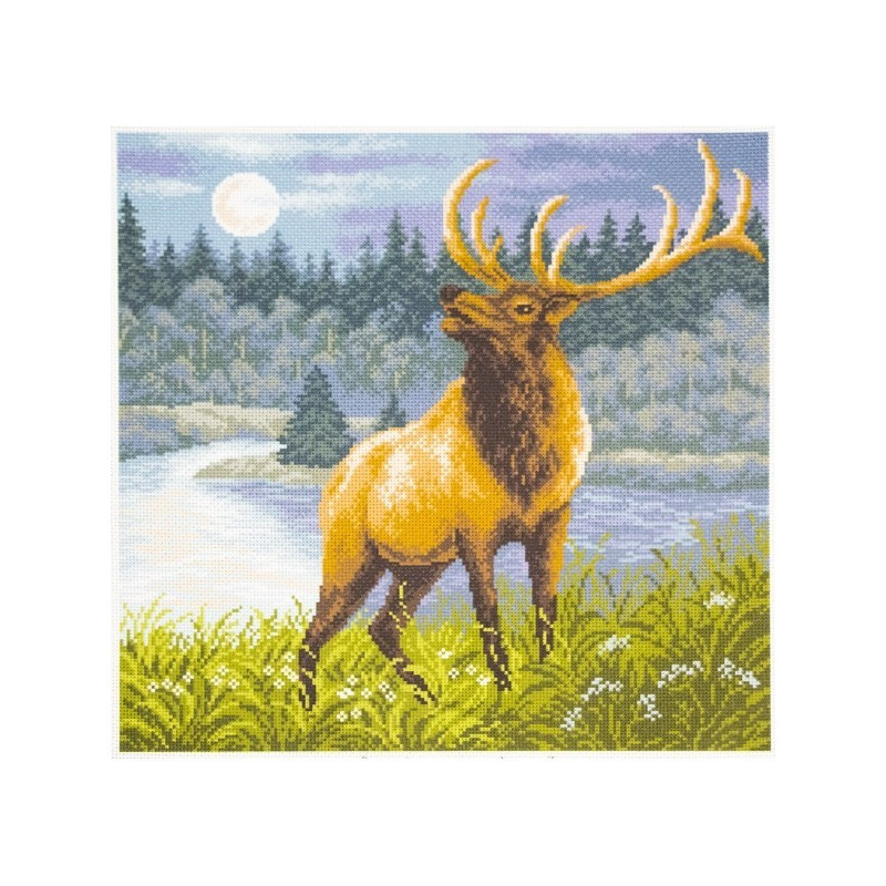 Printed Aida kit Deer