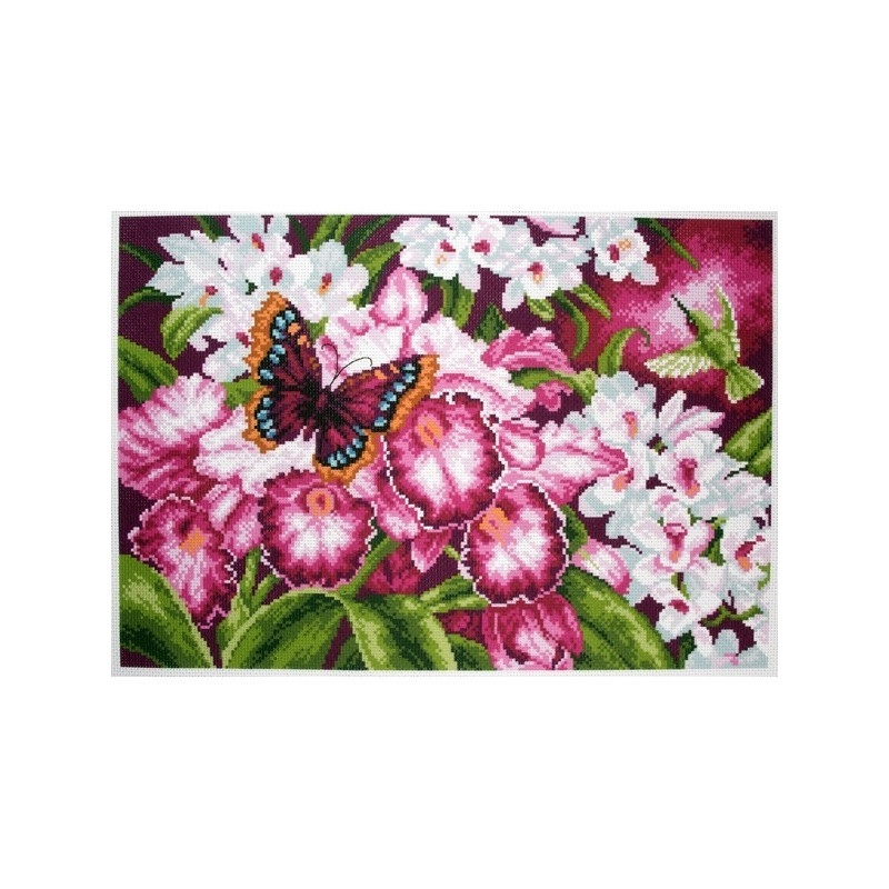 Printed Aida kit Orchids