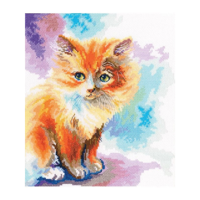 Kit de broderie Minou ensoleillé