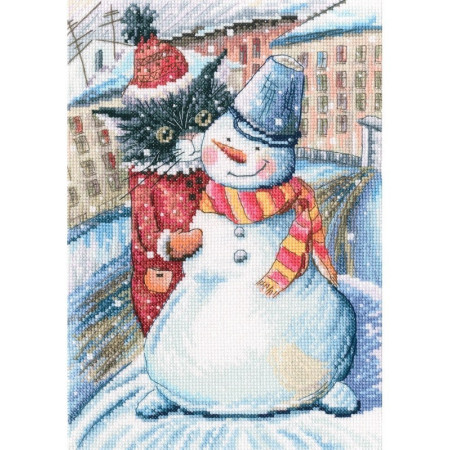 RTO Kit de broderie Il y avait des chats. 