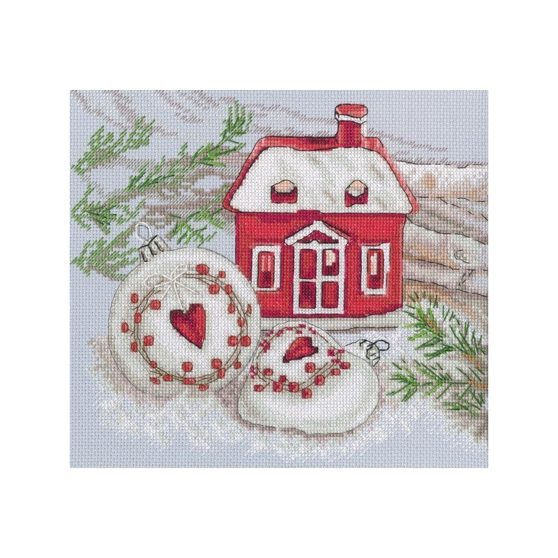 Embroidery kit Gingerbread house
