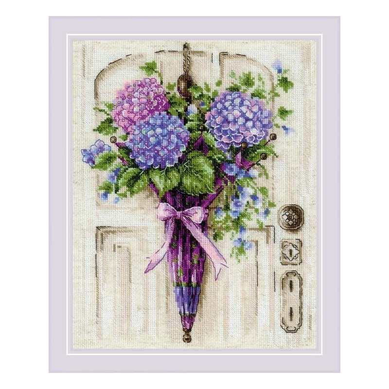 Embroidery kit Umbrella Wreath