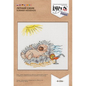 Embroidery kit  Summer Hedgehog