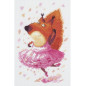Embroidery kit  Ballerina squirrel