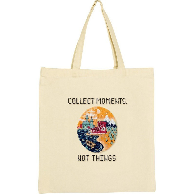 Embroidery kit  Save the Planet. Collect Moments Not Things