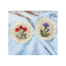 Panna Kit de broderie Broches Vintage. 