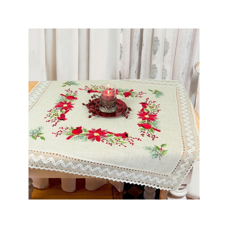 Kit taie d'oreiller poinsettia