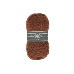 Laine à tricoter Durable Soqs Tweed 417 Bombay Brown