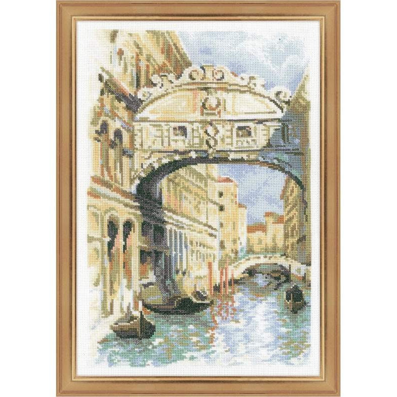 Kit de broderie Venise. Pont de soupirs