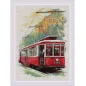 Embroidery kit Old tram