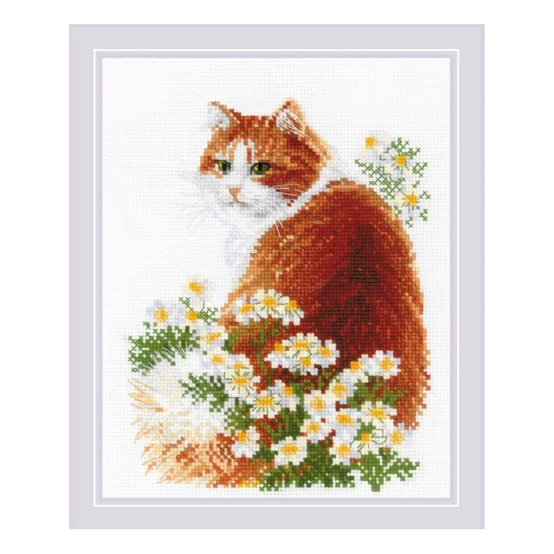 Embroidery kit Ginger Meow