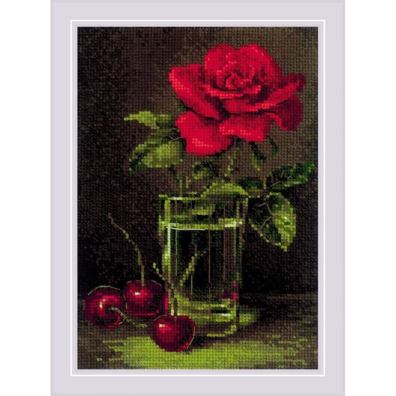 Kit de broderie Rose and sweet cherry