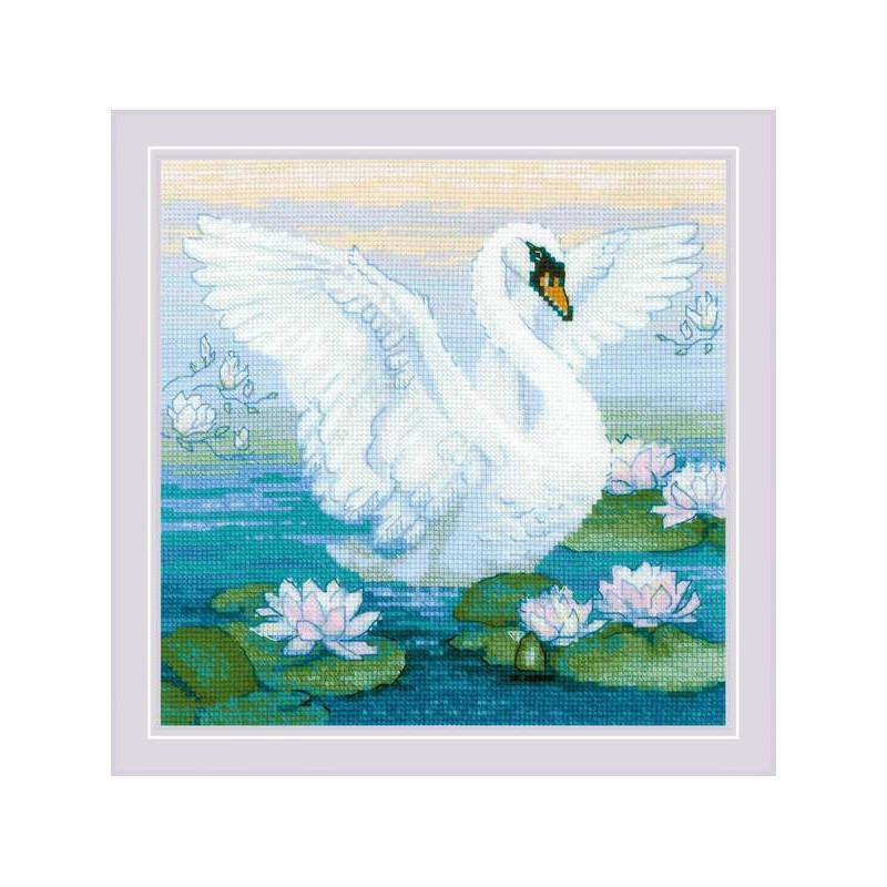 Embroidery kit White Swan
