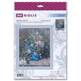 Kit de broderie Bouquet de printemps d'après Renoir
