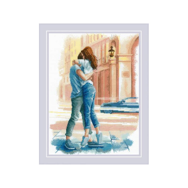 Kit de broderie Histoire d'amour. Passion