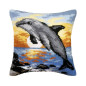 Kit coussin au point croix Dauphin 2