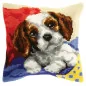 Cross stitch cushion kit Puppy