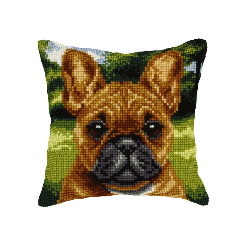 Cross stitch cushion kit Dog 2